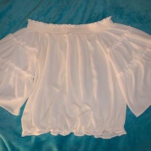 Flowy white top